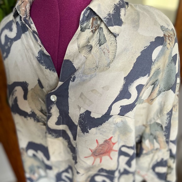 Vintage Short Sleeve Button Down Dad Shirt - Picture 4 of 5